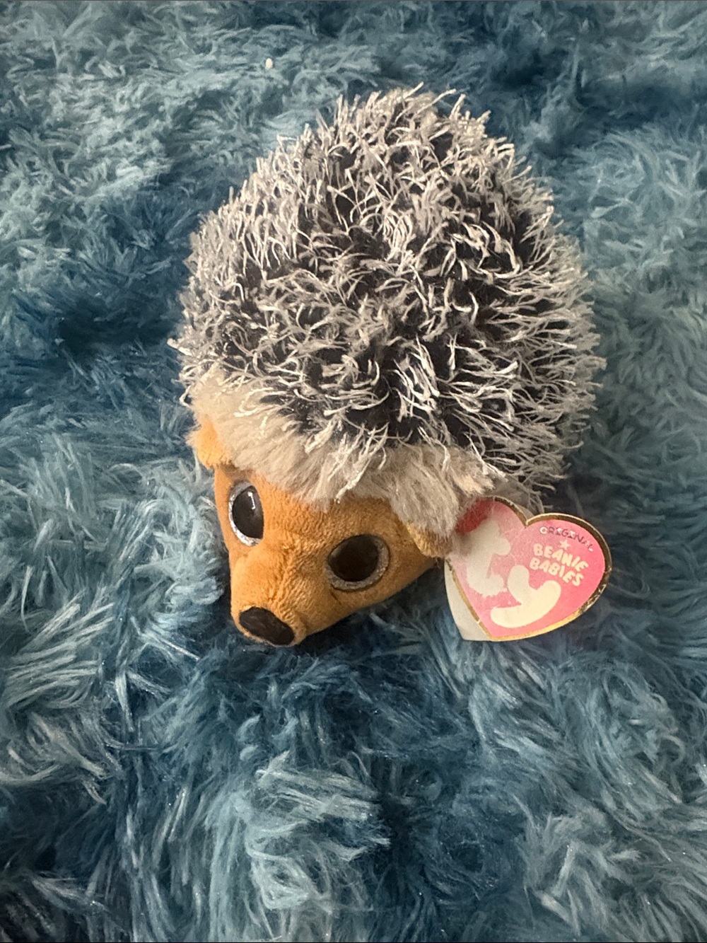 Ty Plush Hedgehog in Gray and Brown - Kids Accessory